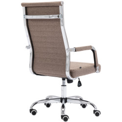 Silla De Oficina Amadora En Cuero PU Gris topo,Tela