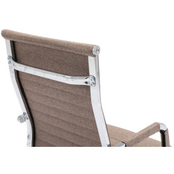 Silla De Oficina Amadora En Cuero PU Gris topo,Tela