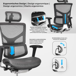 Bürostuhl Spokane Ergonomic