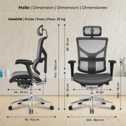 Bürostuhl Spokane Ergonomic