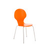 Silla De Comedor Apilable Diego Naranja