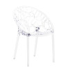 Silla plástico apilable CRYSTAL Transparente