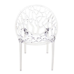 Silla plástico apilable CRYSTAL Transparente