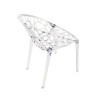 Silla plástico apilable CRYSTAL Transparente