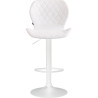 Taburete De Bar Cork En Simil Cuero Blanco,Blanco