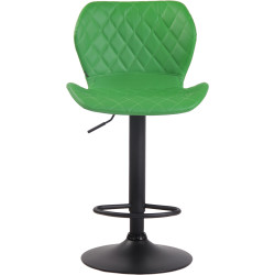 Taburete De Bar Cork En Simil Cuero Negro,Verde