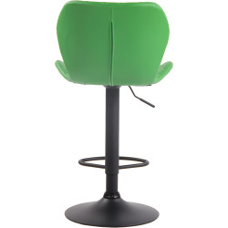 Taburete De Bar Cork En Simil Cuero Negro,Verde