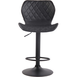 Taburete De Bar Cork En Simil Cuero Negro,Negro