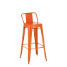 Taburete Industrial Mason Naranja