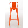 Taburete Industrial Mason Naranja