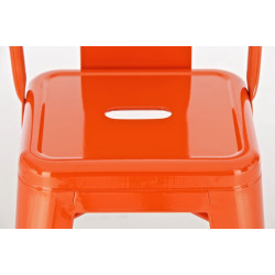 Taburete Industrial Mason Naranja