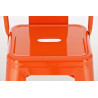 Taburete Industrial Mason Naranja