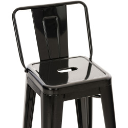 Taburete Industrial Mason Negro