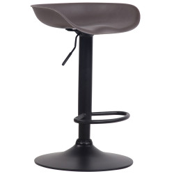 Taburete Anaheim Con Estructura De Polipropileno Café,Negro