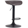 Taburete Anaheim Con Estructura De Polipropileno Café,Negro