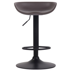 Taburete Anaheim Con Estructura De Polipropileno Café,Negro