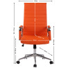 Silla De Oficina Kolumbus Naranja