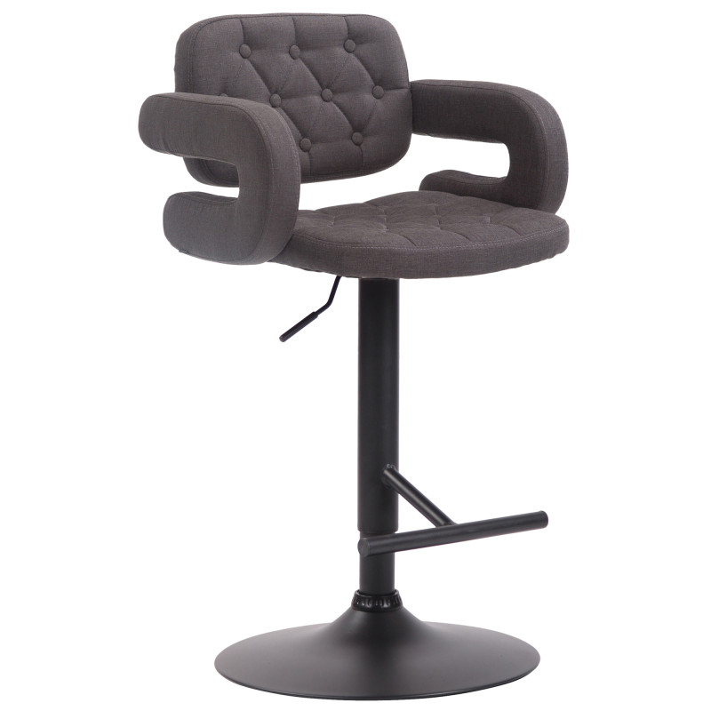 Barhocker Dublin STOFF schwarz