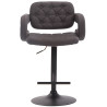 Barhocker Dublin STOFF schwarz