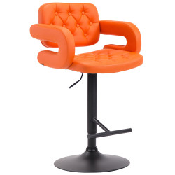 Taburete Dublin Naranja,Negro