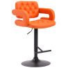 Taburete Dublin Naranja,Negro