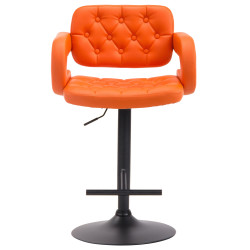 Taburete Dublin Naranja,Negro