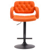 Taburete Dublin Naranja,Negro